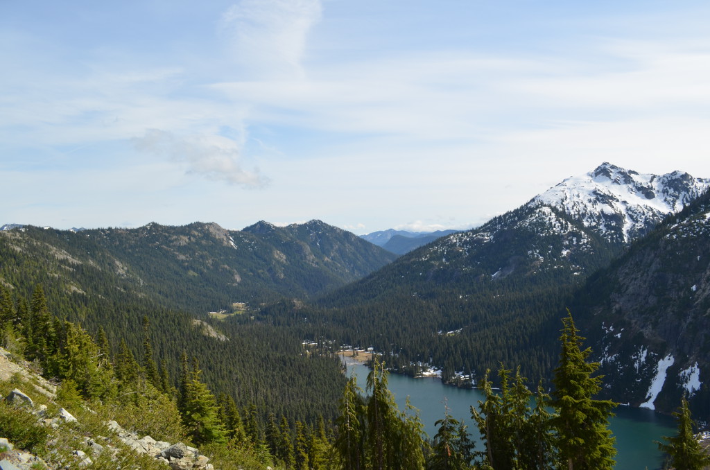 View of Deep lake from near trail above.