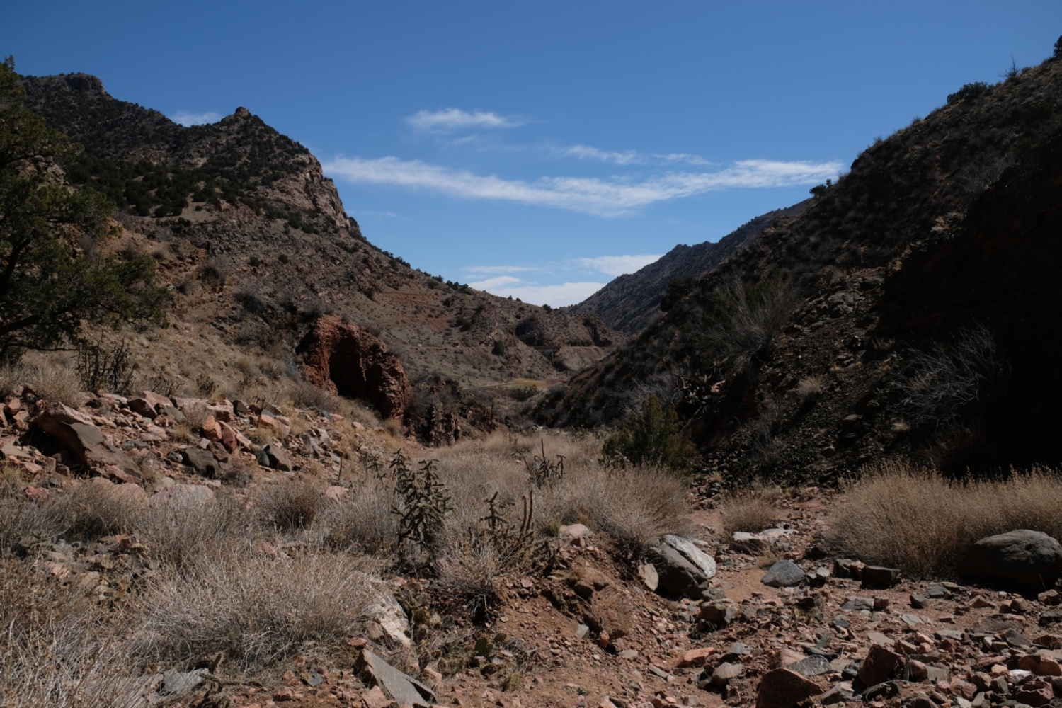 Dry arroyo in Royal Gorge.