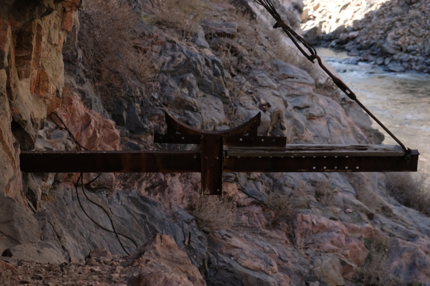 Old pipe hanger.