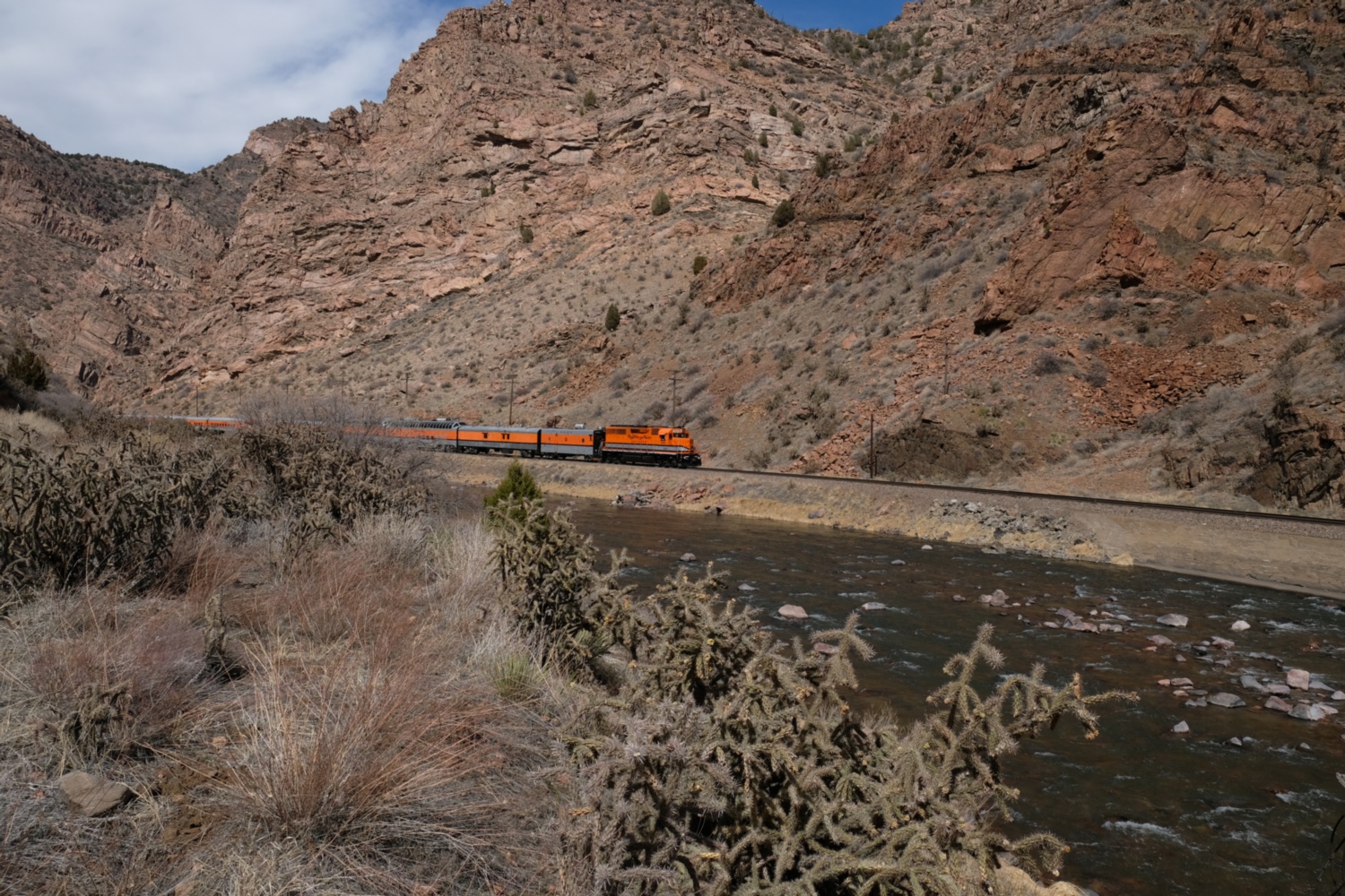 Royal Gorge Route train approaching.