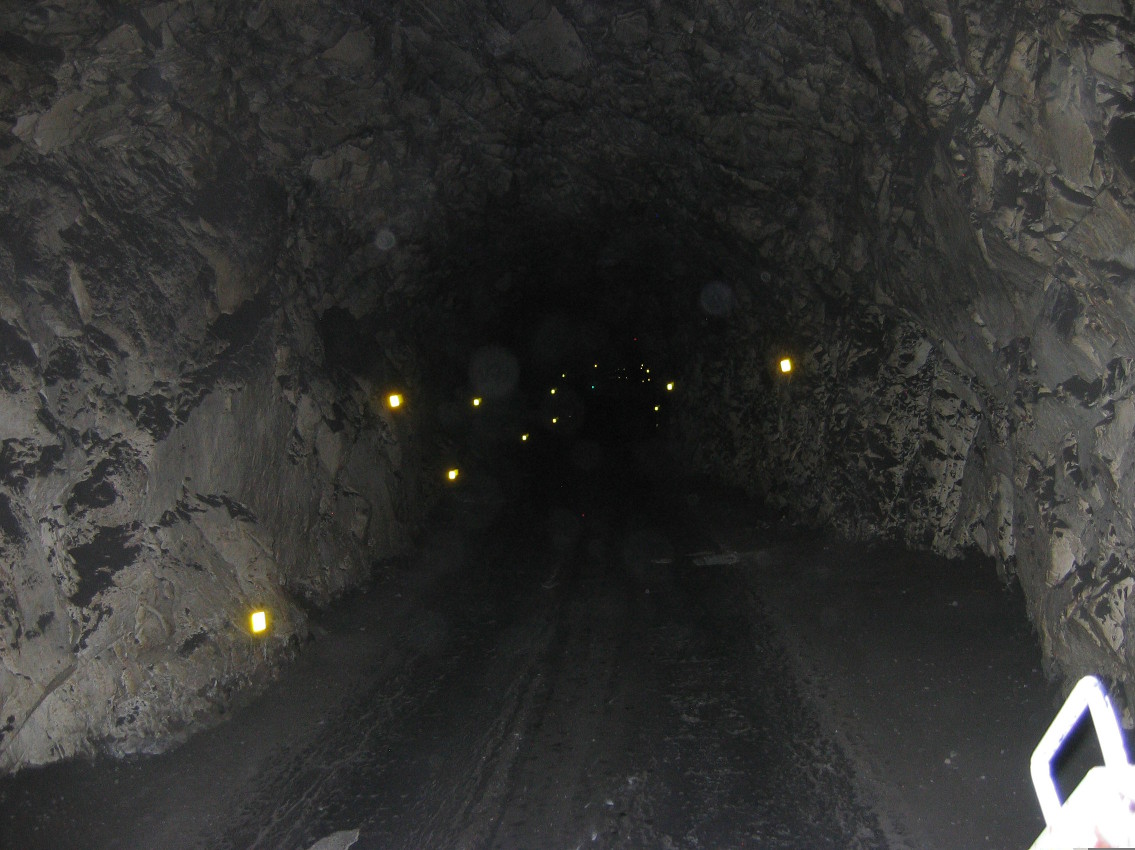 The road down into the mine.