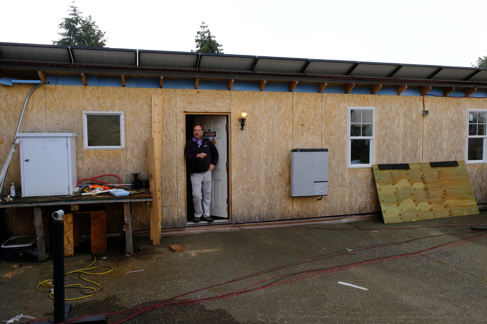 The solar testing facility, AKA the homeless shelter